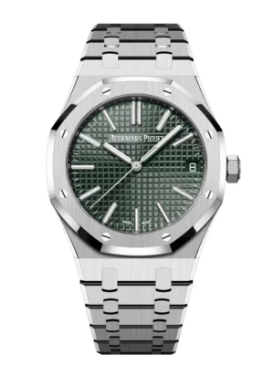 Audemars Piguet Royal Oak Selfwinding Stainless steel and Khaki green dial Stainless steel bracelet Ref. 15510ST.OO.1320ST.09