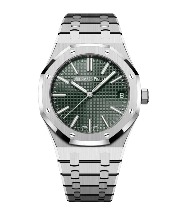Audemars Piguet Royal Oak Selfwinding Stainless steel and Khaki green dial Stainless steel bracelet Ref. 15510ST.OO.1320ST.09