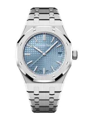 Audemars Piguet Royal Oak Selfwinding Stainless steel and Light blue dial Stainless steel bracelet Ref. 15550ST.OO.1356ST.08