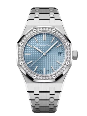 Audemars Piguet Royal Oak Selfwinding Stainless steel and Light blue dial Stainless steel bracelet Ref. 15551ST.ZZ.1356ST.04