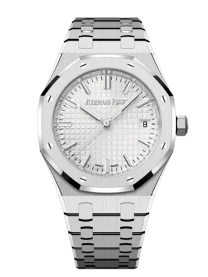 Audemars Piguet Royal Oak Selfwinding Stainless steel and Silver-toned dial Stainless steel bracelet Ref. 77450ST.OO.1361ST.02
