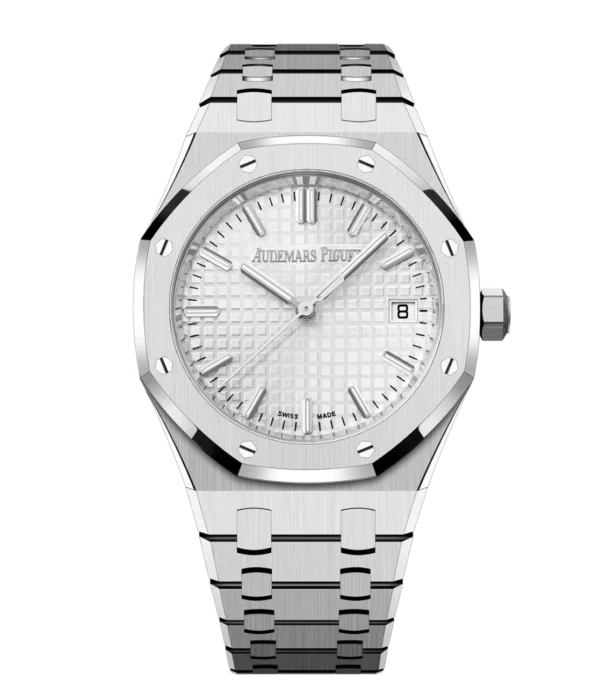 Audemars Piguet Royal Oak Selfwinding Stainless steel and Silver-toned dial Stainless steel bracelet Ref. 77450ST.OO.1361ST.02
