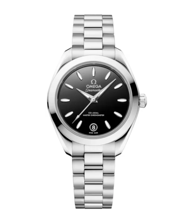 OMEGA Seamaster Aqua Terra 150M Steel and Black dial Steel Butterfly clasp bracelet Ref. 220.10.30.20.01.001