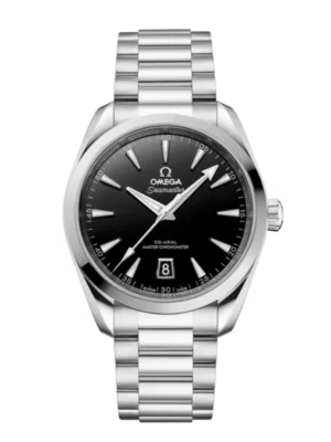 OMEGA Seamaster Aqua Terra 150M Steel and Black dial Steel Butterfly clasp bracelet Ref. 220.10.38.20.01.004
