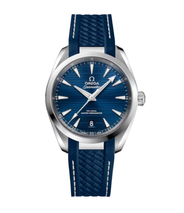 OMEGA Seamaster Aqua Terra 150M Steel and Blue dial Blue Rubber strap Ref. 220.12.38.20.03.001
