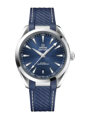 OMEGA Seamaster Aqua Terra 150M Steel and Blue dial Blue Rubber strap Ref. 220.12.41.21.03.007