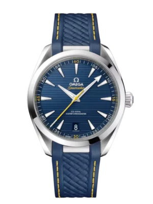 OMEGA Seamaster Aqua Terra 150M Steel and Blue dial Blue Rubber strap Ref. 220.12.41.21.03.009