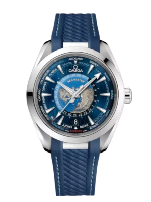 OMEGA Seamaster Aqua Terra 150M Steel and Blue dial Blue Rubber strap Ref. 220.12.43.22.03.001