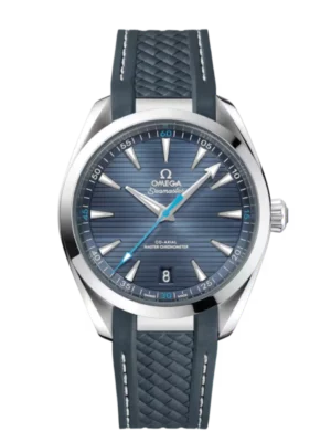 OMEGA Seamaster Aqua Terra 150M Steel and Blue dial Grey Rubber strap Ref. 220.12.41.21.03.002