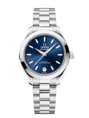 OMEGA Seamaster Aqua Terra 150M Steel and Blue dial Steel Butterfly clasp bracelet Ref. 220.10.30.20.03.001