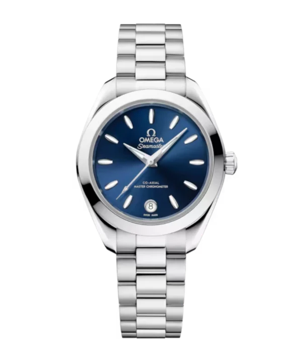 OMEGA Seamaster Aqua Terra 150M Steel and Blue dial Steel Butterfly clasp bracelet Ref. 220.10.30.20.03.001