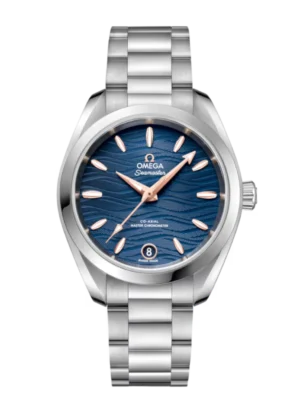 OMEGA Seamaster Aqua Terra 150M Steel and Blue dial Steel Butterfly clasp bracelet Ref. 220.10.34.20.03.001