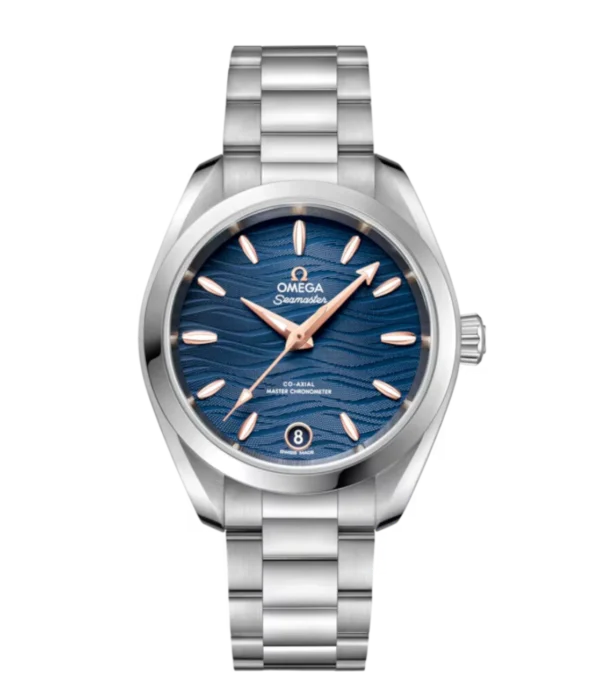 OMEGA Seamaster Aqua Terra 150M Steel and Blue dial Steel Butterfly clasp bracelet Ref. 220.10.34.20.03.001