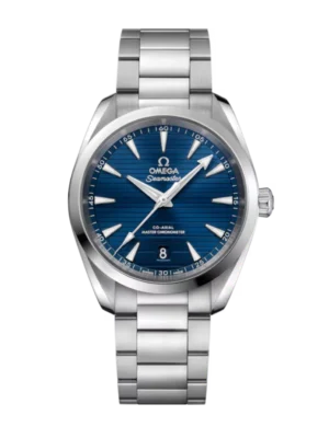 OMEGA Seamaster Aqua Terra 150M Steel and Blue dial Steel Butterfly clasp bracelet Ref. 220.10.38.20.03.001
