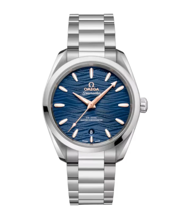OMEGA Seamaster Aqua Terra 150M Steel and Blue dial Steel Butterfly clasp bracelet Ref. 220.10.38.20.03.002