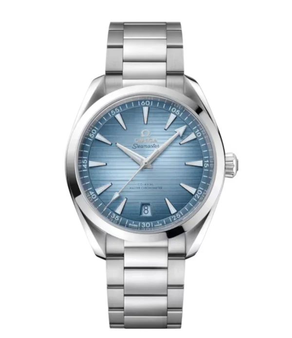 OMEGA Seamaster Aqua Terra 150M Steel and  Blue dial Steel Butterfly clasp bracelet Ref. 220.10.41.21.03.005