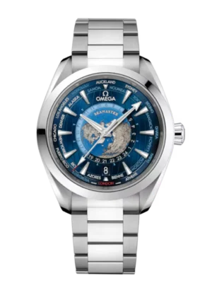 OMEGA Seamaster Aqua Terra 150M Steel and Blue dial Steel Butterfly clasp bracelete Ref. 220.10.43.22.03.001