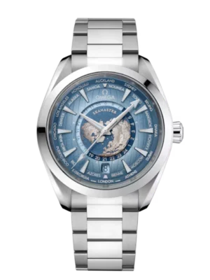 OMEGA Seamaster Aqua Terra 150M Steel and Blue dial Steel Butterfly clasp bracelete Ref.  220.10.43.22.03.002