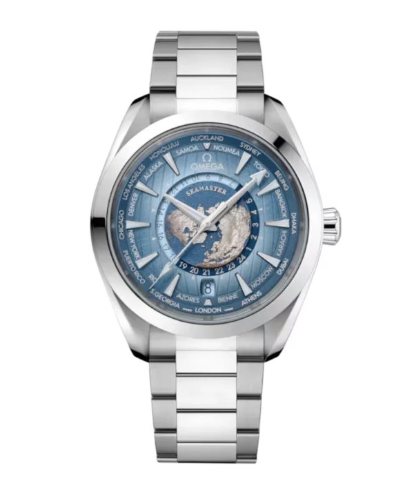 OMEGA Seamaster Aqua Terra 150M Steel and Blue dial Steel Butterfly clasp bracelete Ref.  220.10.43.22.03.002