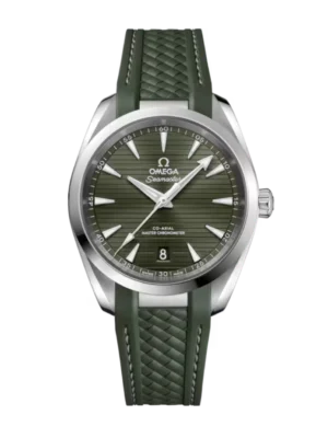 OMEGA Seamaster Aqua Terra 150M Steel and Green dial Green Rubber strap Ref. 220.12.38.20.10.001
