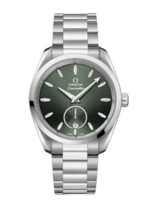 OMEGA Seamaster Aqua Terra 150M Steel and Green dial Steel Butterfly clasp bracelet Ref. 220.10.38.20.10.001