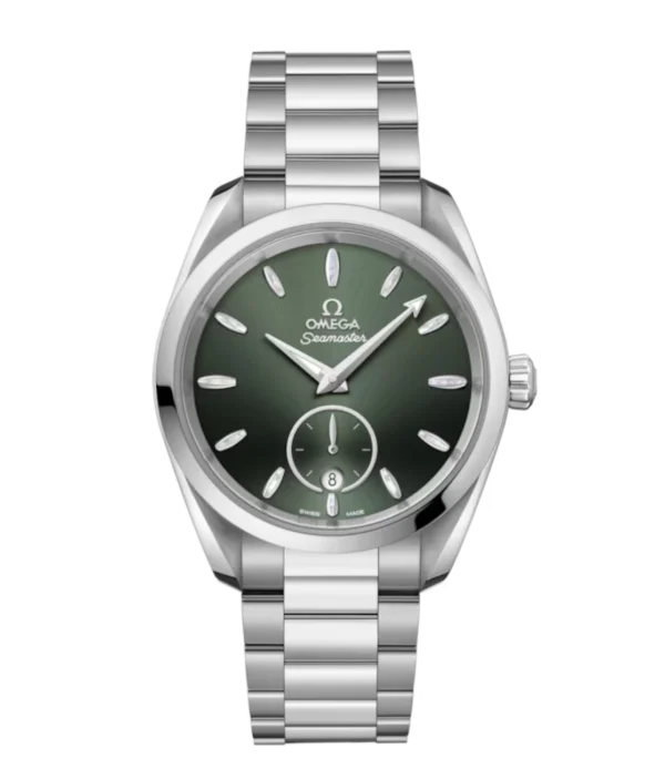 OMEGA Seamaster Aqua Terra 150M Steel and Green dial Steel Butterfly clasp bracelet Ref. 220.10.38.20.10.001