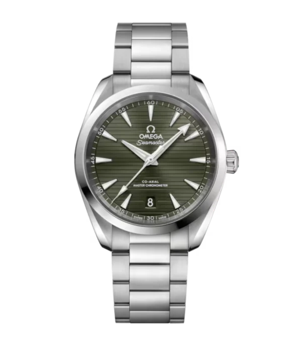OMEGA Seamaster Aqua Terra 150M Steel and Green dial Steel Butterfly clasp bracelet Ref. 220.10.38.20.10.003