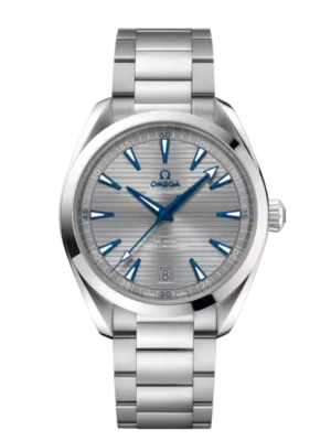 OMEGA Seamaster Aqua Terra 150M Steel and Grey dial Steel Butterfly clasp bracelet Ref. 220.10.41.21.06.001
