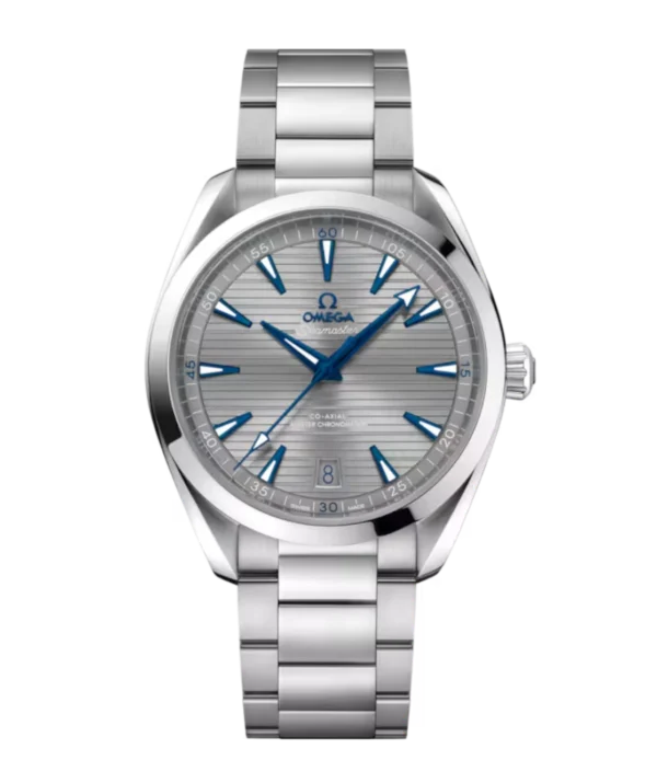 OMEGA Seamaster Aqua Terra 150M Steel and Grey dial Steel Butterfly clasp bracelet Ref. 220.10.41.21.06.001