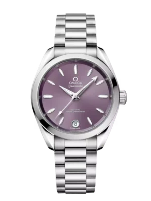 OMEGA Seamaster Aqua Terra 150M Steel and Lavender dial Steel bracelet Ref. 220.10.34.20.10.002