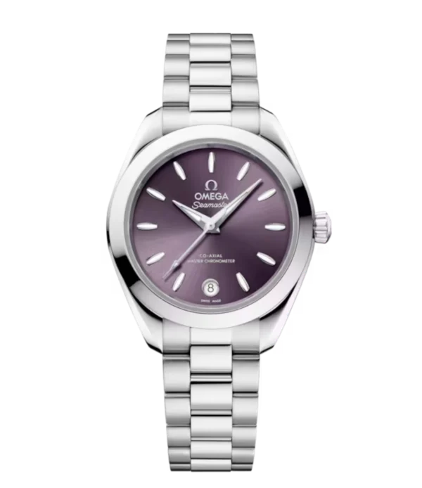 OMEGA Seamaster Aqua Terra 150M Steel and Lavender dial Steel Butterfly clasp bracelet Ref. 220.10.30.20.10.002
