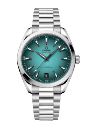 OMEGA Seamaster Aqua Terra 150M Steel and Turquoise dial steel bracelet Ref. 220.10.41.21.03.006