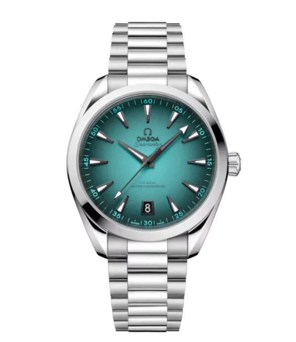 OMEGA Seamaster Aqua Terra 150M Steel and Turquoise dial steel bracelet Ref. 220.10.41.21.03.006
