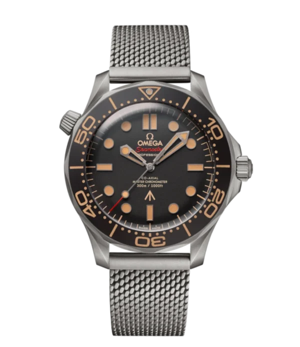 OMEGA Seamaster Diver 300M "007's Edition" Titanium and Brown dial Titanium Foldover clasp bracelete Ref. 210.90.42.20.01.001