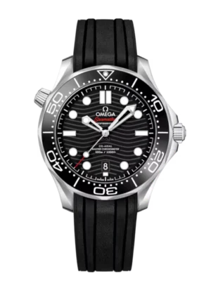 OMEGA Seamaster Diver 300M Steel and Black dial Black Rubber strap Ref. 210.32.42.20.01.001