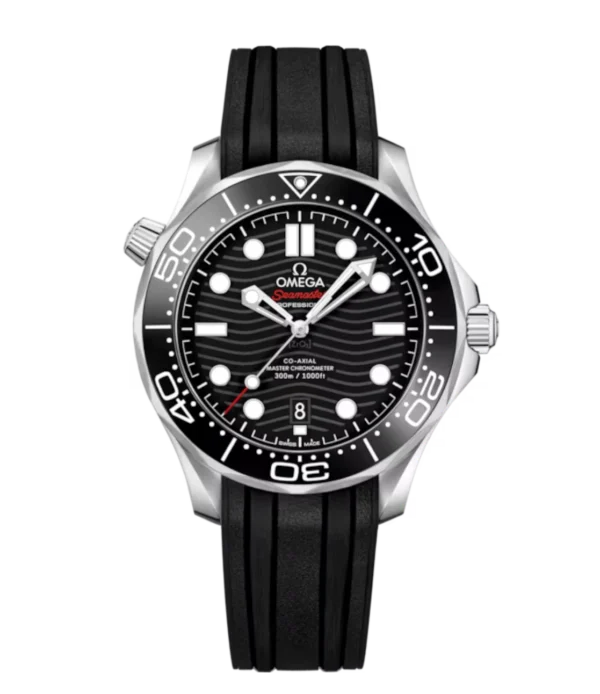 OMEGA Seamaster Diver 300M Steel and Black dial Black Rubber strap Ref. 210.32.42.20.01.001
