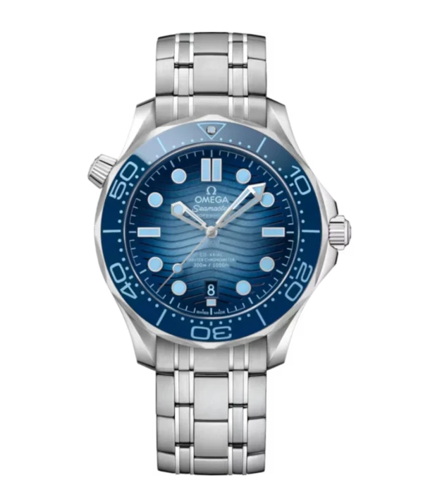 OMEGA Seamaster Diver 300M Steel and Blue dial Steel Foldover clasp bracelete Ref. 210.30.42.20.03.003