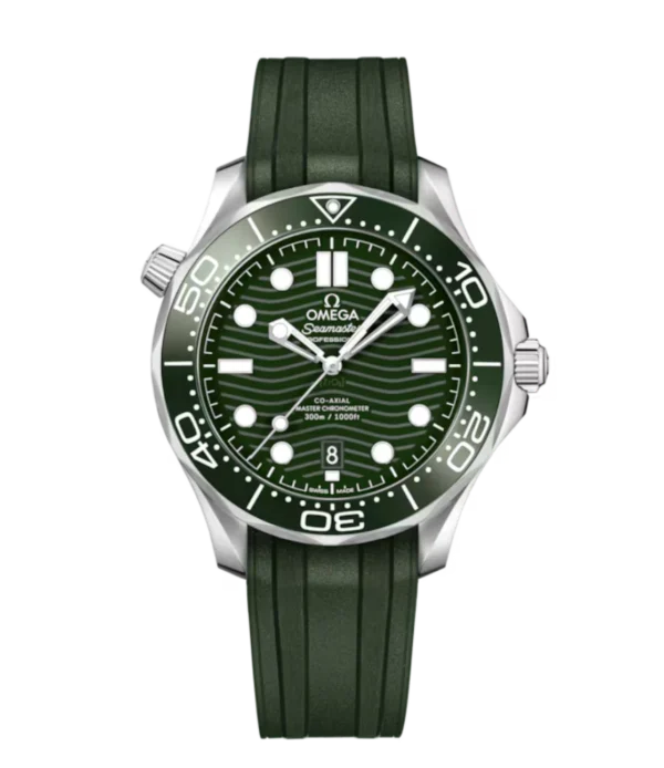 OMEGA Seamaster Diver 300M Steel and Green dial Green Rubber strap Ref. 210.32.42.20.10.001