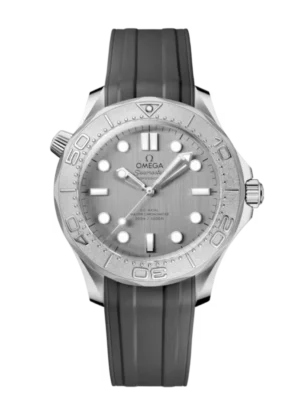 OMEGA Seamaster Diver 300M Steel and Grey dial Grey Rubber strap Ref. 210.32.42.20.06.002