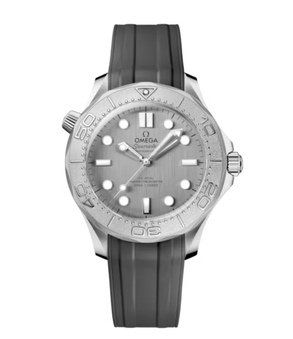 OMEGA Seamaster Diver 300M Steel and Grey dial Grey Rubber strap Ref. 210.32.42.20.06.002