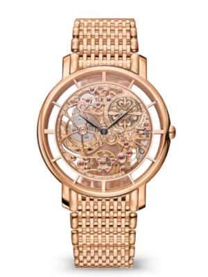 Patek Philippe Complications Rose gold and Skeletonized dial Rose gold fold-over clasp bracelet Ref. 5180/1R-001