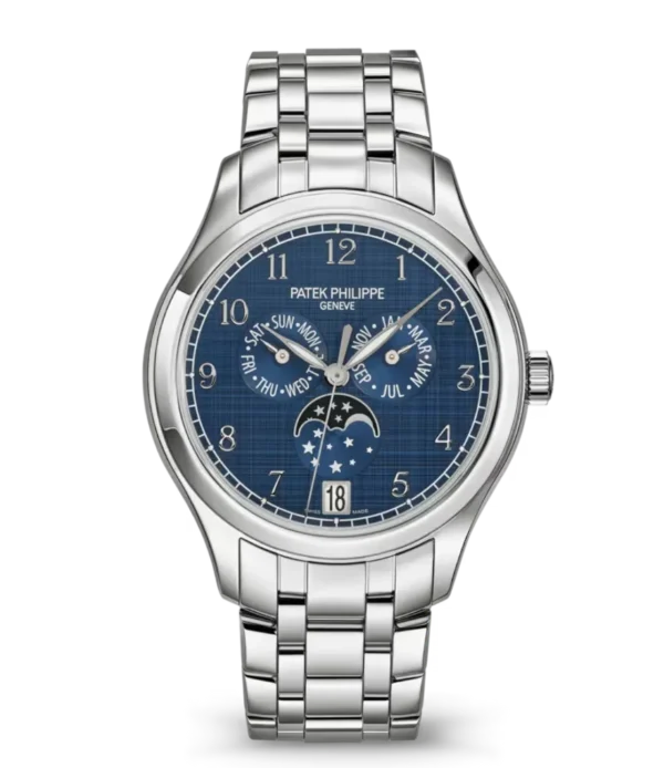 Patek Philippe Complications Steel gold and blue dial Steel, Steel fold-over clasp bracelet Ref. 4947/1A-001
