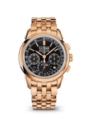 Patek Philippe Grand Complications Rose gold and Sunburst ebony black dial Rose gold bracelet Ref. 5270/1R-001