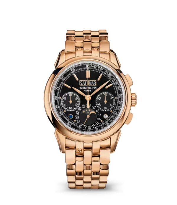 Patek Philippe Grand Complications Rose gold and Sunburst ebony black dial Rose gold bracelet Ref. 5270/1R-001