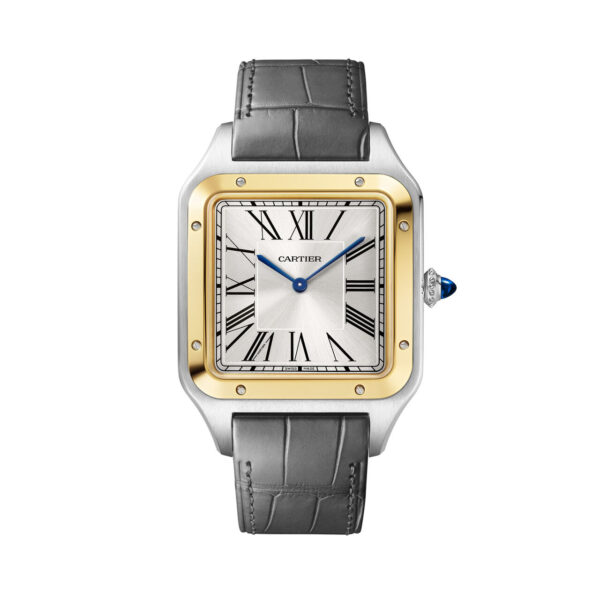 Cartier Santos Dumont 27.5 mm Yellow Gold Leather Strap