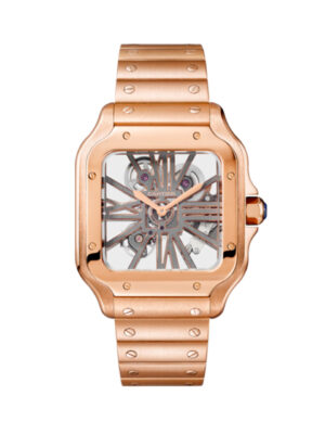 Cartier Santos de Cartier Large Manual Skeleton 40 mm Rose Gold
