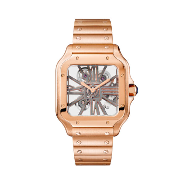 Cartier Santos de Cartier Large Manual Skeleton 40 mm Rose Gold
