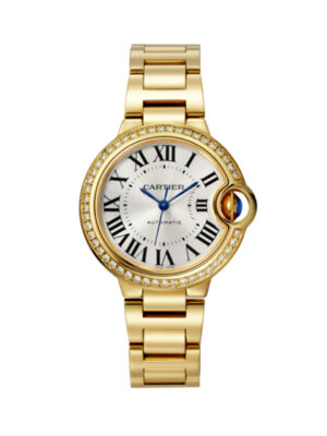Cartier Ballon Bleu 33mm Automatic Yellow Gold and Diamond