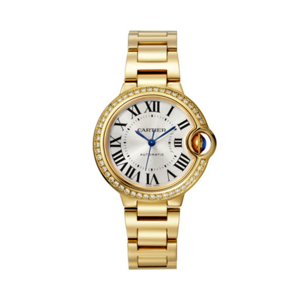 Cartier Ballon Bleu 33mm Automatic Yellow Gold and Diamond