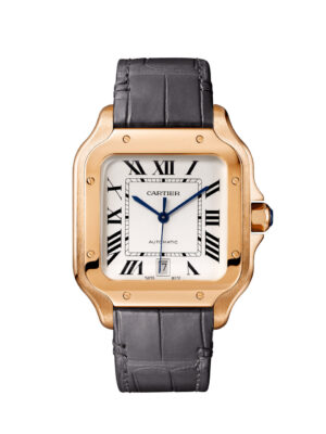 Santos de Cartier 39 mm Rose Gold Dial Date